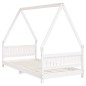 Estrutura de cama infantil 90x190 cm pinho maciço branco