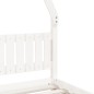 Estrutura de cama infantil 90x200 cm pinho maciço branco