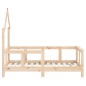 Estrutura de cama infantil 70x140 cm pinho maciço