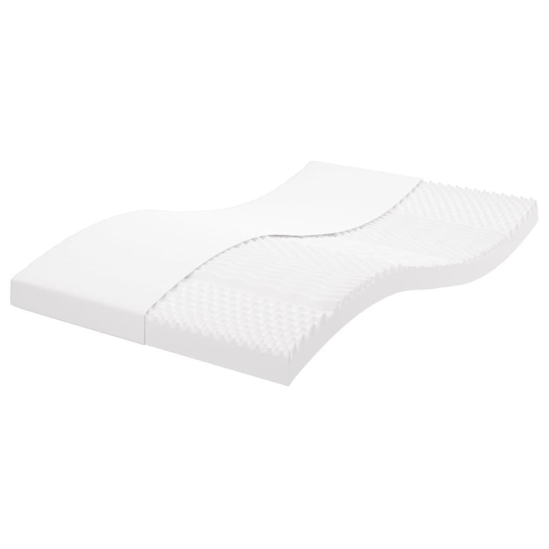 Colchão de espuma 140x200 cm 7 zonas dureza 20 ILD branco-Colchões-Home Retail