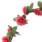 Grinaldas de flores artificiais 6 pcs 250 cm vermelho rosado