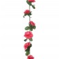 Grinaldas de flores artificiais 6 pcs 250 cm vermelho rosado