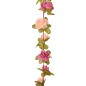 Grinaldas de flores artificiais 6 pcs 250 cm vermelho rosado