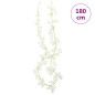 Grinaldas de flores artificiais 6 pcs 180 cm branco