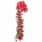 Grinaldas de flores artificiais 3 pcs 85 cm rosa