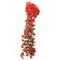 Grinaldas de flores artificiais 3 pcs 85 cm vermelho