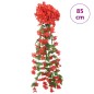 Grinaldas de flores artificiais 3 pcs 85 cm vermelho