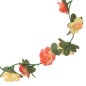 Grinaldas de flores artificiais 6 pcs 240 cm rosa e champanhe