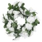 Grinaldas de flores artificiais 6 pcs 240 cm branco