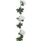 Grinaldas de flores artificiais 6 pcs 240 cm branco