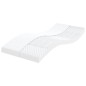 Colchões de espuma 2 pcs 90x200 cm 7 zonas dureza 20 ILD branco