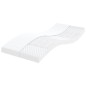 Colchões de espuma 2 pcs 90x190 cm 7 zonas dureza 20 ILD branco