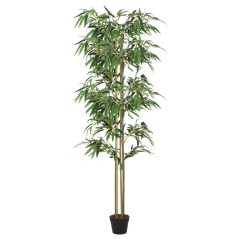 Árvore de bambu artificial 1216 folhas 180 cm verde