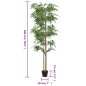 Árvore de bambu artificial 1216 folhas 180 cm verde