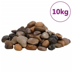 Seixos polidos 10 kg 2-5 cm multicor