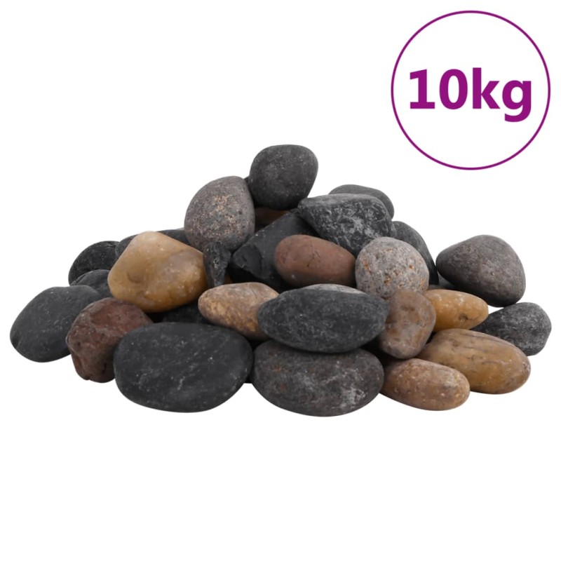 Seixos polidos 10 kg 5-8 cm multicor-Decoração para aquários-Home Retail