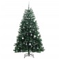 Árvore Natal artificial articulada c/ 300 luzes LED+bolas 210cm