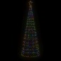 Árvore de Natal luminosa com estacas 570 LEDs 300 cm colorido