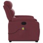 Poltrona de massagens reclin. elevatória tecido vermelho tinto