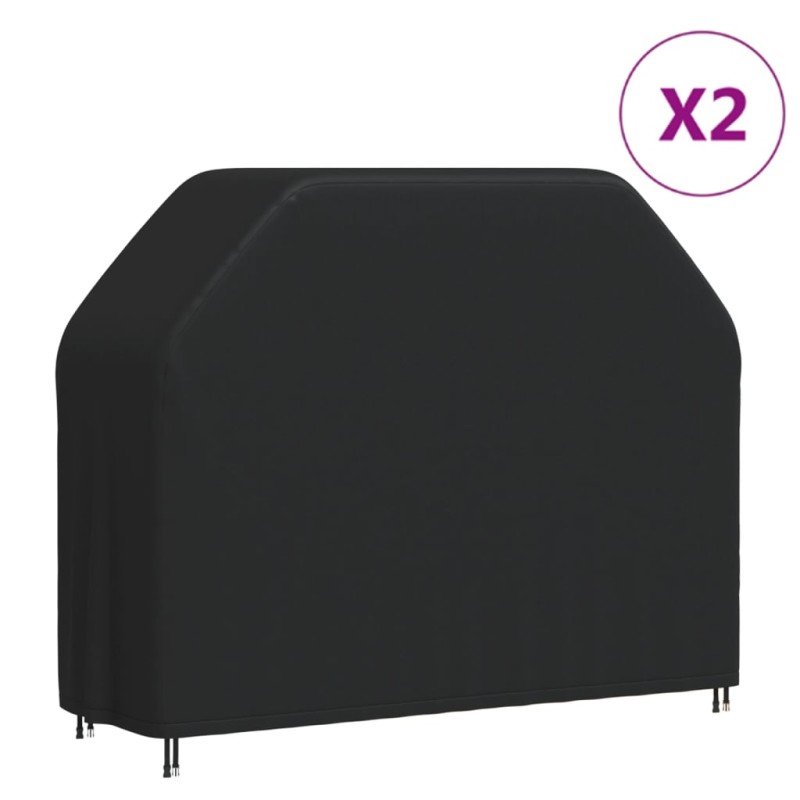 Capas para churrasqueira 2 pcs 162x61x122 cm tecido oxford 420D-Capas para móveis de jardim-Home Retail