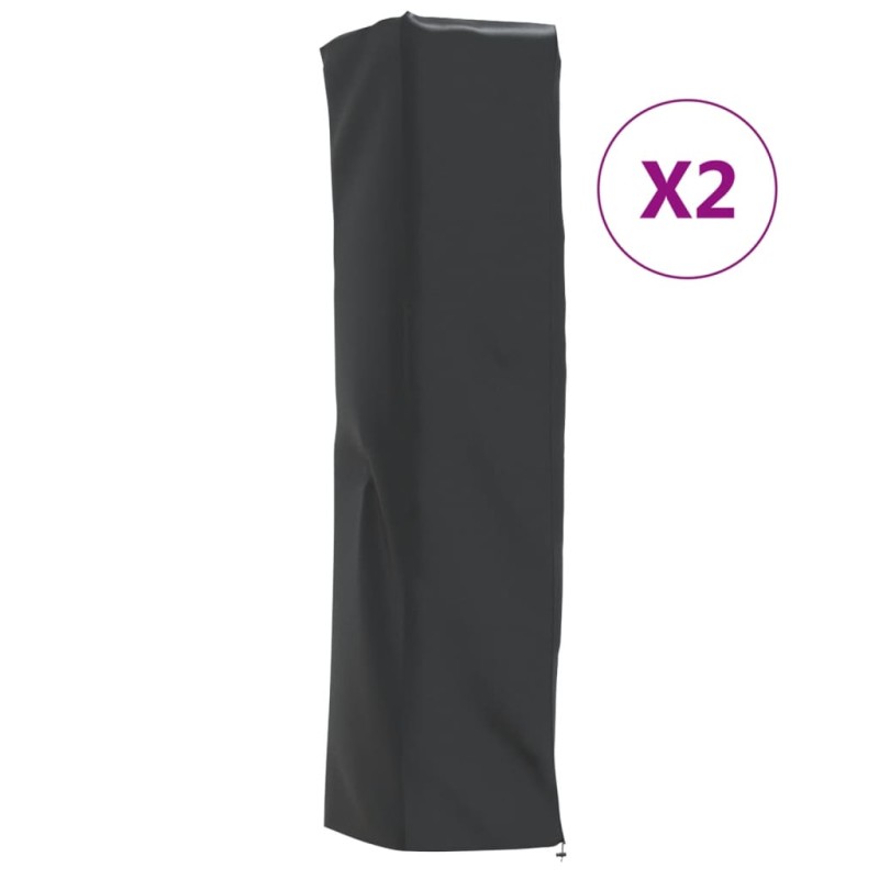 Capas p/ aquecedor forma pirâmide 2pcs 58x58x228 cm oxford 420D-Capas para móveis de jardim-Home Retail