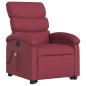 Poltrona de massagens reclin. elevatória tecido vermelho tinto