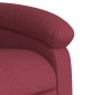 Poltrona de massagens reclin. elevatória tecido vermelho tinto