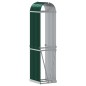 Suporte de lenha 40x45x170 cm aço galvanizado verde