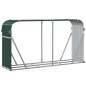 Suporte de lenha 180x45x100 cm aço galvanizado verde