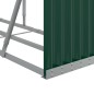 Suporte de lenha 300x45x100 cm aço galvanizado verde