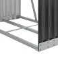 Suporte de lenha 80x45x120 cm aço galvanizado antracite