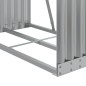 Suporte de lenha 80x45x190 cm aço galvanizado cinza-claro