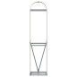 Suporte de lenha 40x45x170 cm aço galvanizado castanho-claro