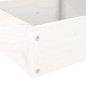 Floreira com 4 níveis 106x104,5x36 cm pinho maciço branco