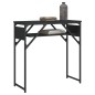 Mesa consola c/ prateleira 75x30x75 cm derivados madeira preto