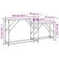 Mesas consola de encastrar 2 pcs deriv. madeira cinzento sonoma