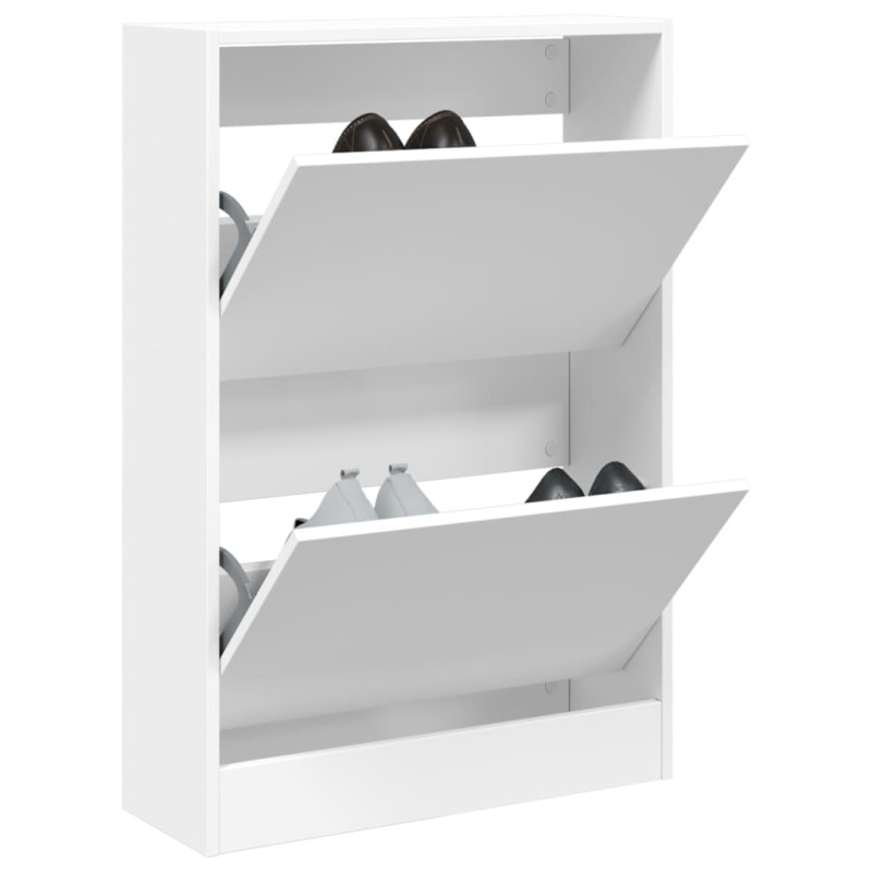 Sapateira 60x21x87,5 cm derivados de madeira branco-Sapateiras e organizadores-Home Retail