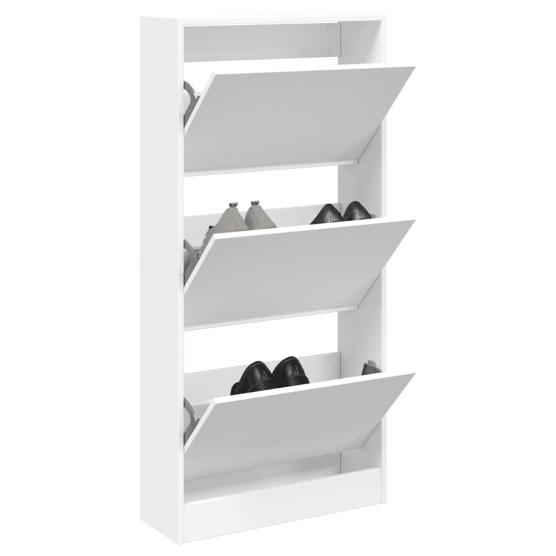 Sapateira 60x21x125,5 cm derivados de madeira branco-Sapateiras e organizadores-Home Retail