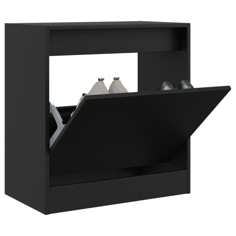 Sapateira 60x34x63,5 cm derivados de madeira preto-Sapateiras e organizadores-Home Retail