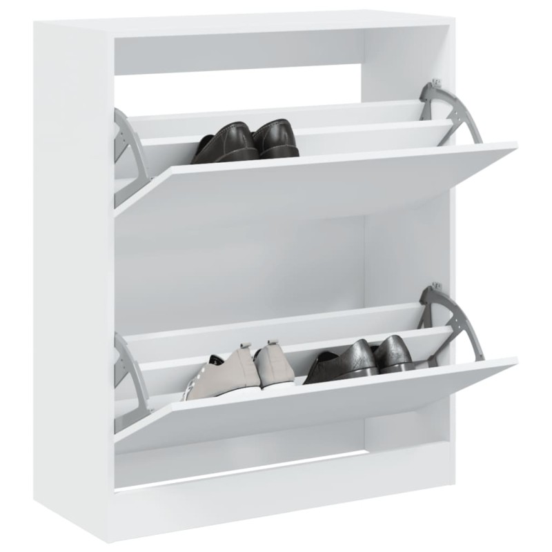 Sapateira 80x34x96,5 cm derivados de madeira branco-Sapateiras e organizadores-Home Retail